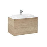 Imex Wall Mounted Vanity Unit Imex Arco Wall Hung 800mm Single Drawer Vanity Unit with Worktop and Inset Basin