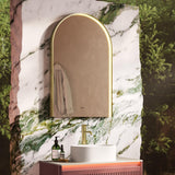hib. Illuminated Mirror 600mm / Brushed Brass hib. Nova LED Illuminated Mirror
