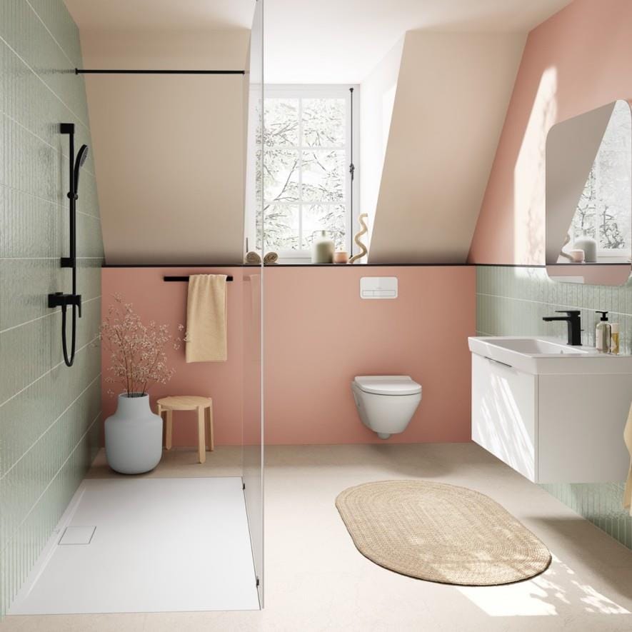 Villeroy & Boch Rectangle Shower Tray Villeroy & Boch Architectura Metalrim Rectangular Shower Tray in Alpin White