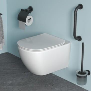 Ideal Standard Toilet Seat Ideal Standard Tesi Soft Close, Quick Release Slimline Sandwich Toilet Seat