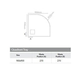 Merlyn Quadrant Shower Tray Merlyn Truestone Quadrant Shower Tray
