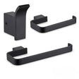 Aquarius Bathrooms Accessory Set Matt Black Aquarius FT 3 Piece Bathroom Accessory Pack