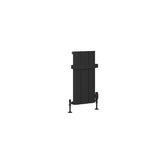 Eastbrook Panel Radiator Eastbrook Peretti Straight Vertical Aluminium Radiator in Matt Black