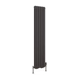 Eastbrook Column Radiator Eastbrook Rubano Straight Vertical Traditional Column Radiator in Matt Anthracite
