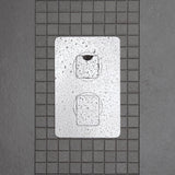 Vado Concealed Shower Valve Vado Phase 3 Outlet 2 Handle Vertical Thermostatic Shower Valve in Chrome