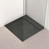 Ideal Standard Rectangle Shower Tray 800 x 800 Ideal Standard Ultra Flat S i.life Shower Tray in Jet Black