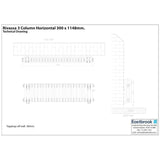 Eastbrook Rivassa Traditional 3 Column Radiator in Matt Black