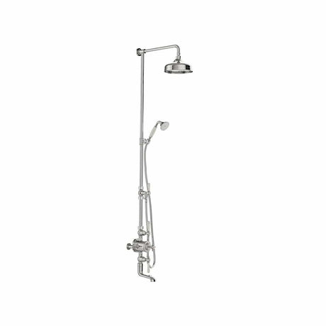 Vado Exposed Shower Set Chrome Booth & Co. Axbridge Exposed 3 Outlet Shower Set with Fixed Shower Head, Handset and Bath Spout