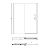 Crosswater Sliding Shower Door Crosswater Asura 8mm Sliding Shower Door