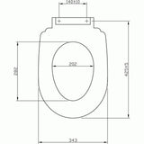 Imex Back To Wall Toilet Imex Ivo Back to Wall Toilet with Soft Close Seat