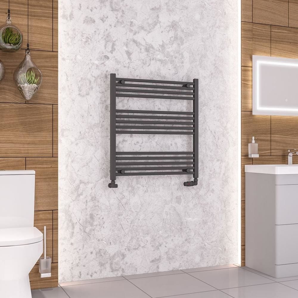 Eastbrook Wendover Straight Heated Towel Rail in Anthracite