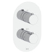 Roca Concealed Shower Valave Chrome Roca Splash-T 2 Outlet, 2 Handle Concealed Thermostatic Shower Valve