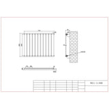 Aquarius Bathrooms Panel Radiator Aquarius Flat Panel Single Horizontal Radiator