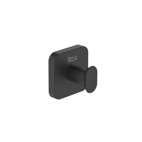Roca Robe Hook Matt Black Roca Victoria Square Robe Hook