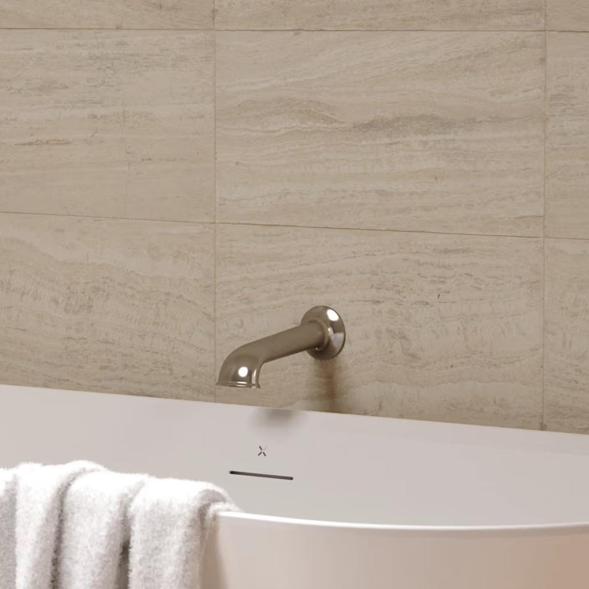 Crosswater Bath Spout Brushed Nickel Crosswater Belgravia Bath Spout
