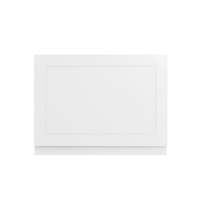 Aquarius Bathrooms Bath Panel 700mm Aquarius Halite Waterproof Traditional Shaker End Bath Panel in White Gloss