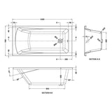 Aquarius Bathrooms Single Ended Bath Aquarius Llyn Single Ended Bath With Legs Set