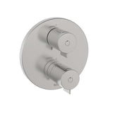 Roca Concealed Shower Set Roca T-500 Round Thermostatic Concealed Shower Valve with with Shower Handset and Slide Rail Set