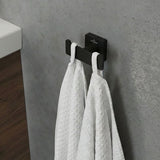 Villeroy & Boch Robe Hook Matt Black Villeroy & Boch Elements - Striking Double Towel Hook