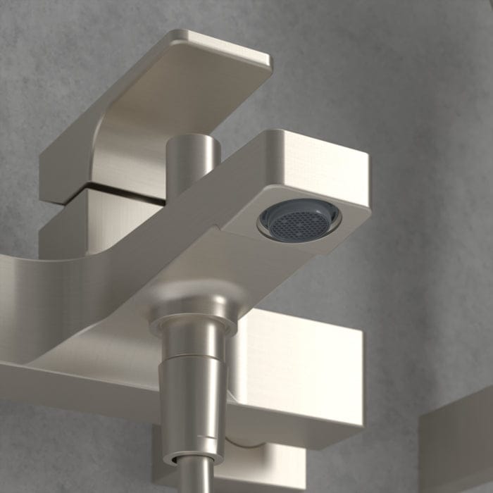 Villeroy & Boch Bath Shower Mixer Villeroy & Boch Architectura Square Wall Mounted Bath and Shower Mixer Tap
