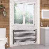 Eastbrook Wendover Straight Heated Towel Rail in Anthracite