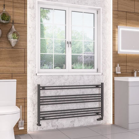 Eastbrook Wendover Straight Heated Towel Rail in Anthracite