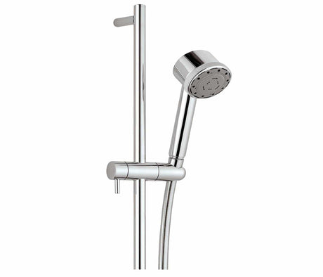 JTP Shower Riser Rail JTP Techno Riser Rail Set with Multi Function Hand Shower and Hose