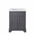 Heritage Floor Standing Vanity Unit Heritage Wilton 600mm Floor Standing Vanity Unit and Basin Bundle in Graphite