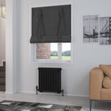 Eastbrook Column Radiator 600 x 608 / Central Heating Eastbrook Rivassa Traditional 2 Column Radiator in Matt Black