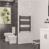 Eastbrook Wendover Straight Heated Towel Rail in Black Gold