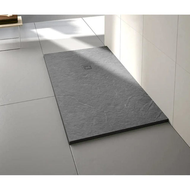 Merlyn Rectangle Shower Tray Merlyn Truestone Rectangle Shower Tray - 1400 x 900mm in Fossil Grey
