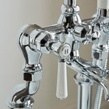 Vado Freestanding Bath Filler Booth & Co. Axbridge Lever Floor Standing Bath and Shower Mixer with Traditional Shower Handset