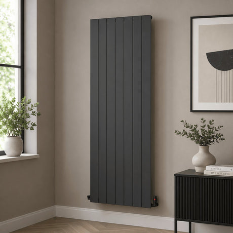 Aquarius Bathrooms Panel Radiator 1800 x660mm / Black Aquarius Maxx Flat Panel Radiator