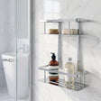 Smedbo Basket Smedbo Sideline Two Tier Wall Mounted Shower Basket