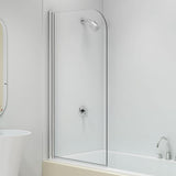 Merlyn Bath Screen Merlyn 8mm Curved Single Panel Pivot Bath Screen