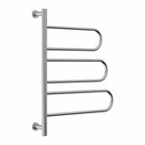 Reina Designer Towel Radiator Reina Orne 750 x 550mm Electric Only Towel Radiator in Polished Stainless Steel