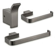 Aquarius Bathrooms Accessory Set Gunmetal Grey Aquarius FT 3 Piece Bathroom Accessory Pack
