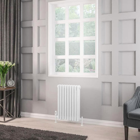 Eastbrook Rivassa Traditional 3 Column Radiator in White