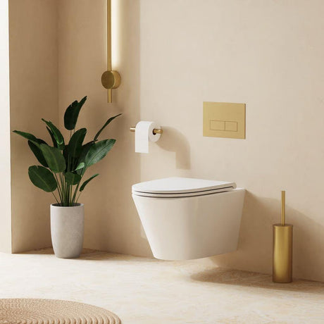 Crosswater Wall Hung Toilet Crosswater Mada Round Wall Hung Rimless Toilet with Soft Close Seat
