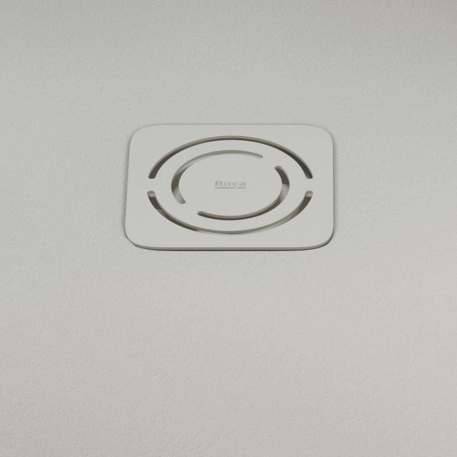 ROCA Square Shower Tray ROCA Terran-N Superslim Stonex® Square Shower Tray with Twist Colour Match Waste Cover