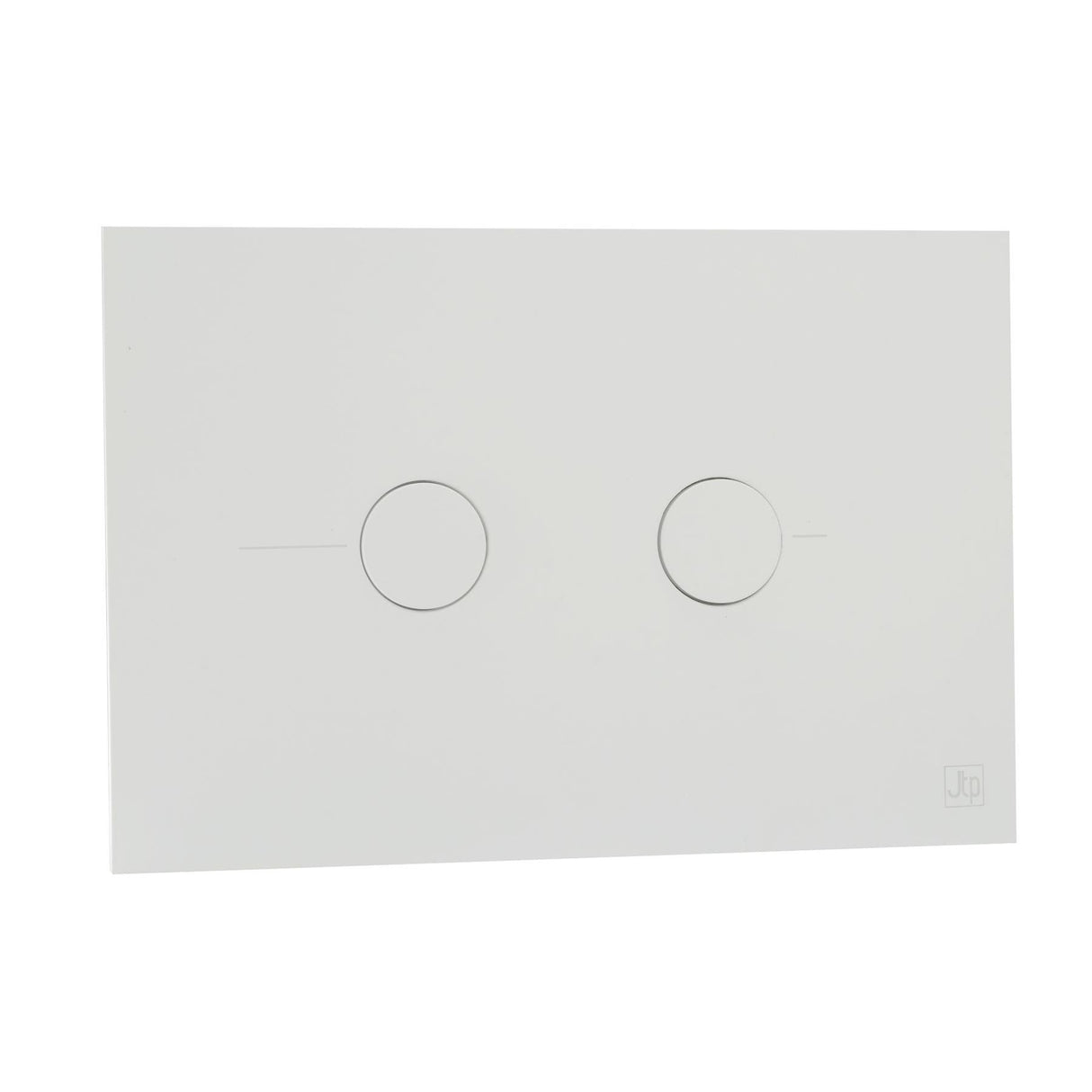 JTP Flush Plate Matt White JTP Metal Pneumatic Flush Plate