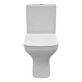 Aquarius Bathrooms Close Coupled Toilet Aquarius Sequoia Fully Shrouded Short Projection Close Coupled Toilet with Slimline Soft Close Seat