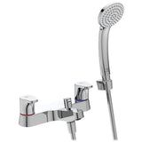 Ideal Standard Bath Filler Tap Ideal Standard Cerabase Dual Control Bath Filler Tap with Shower Set in Chrome