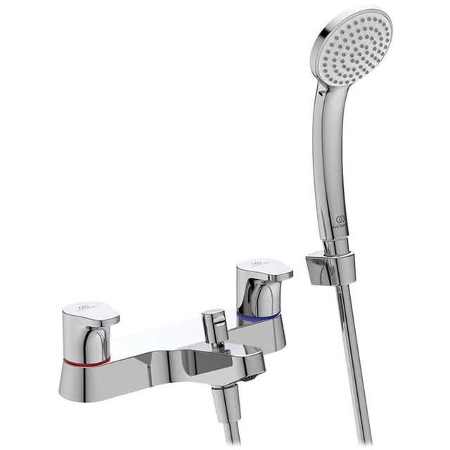 Ideal Standard Bath Filler Tap Ideal Standard Cerabase Dual Control Bath Filler Tap with Shower Set in Chrome