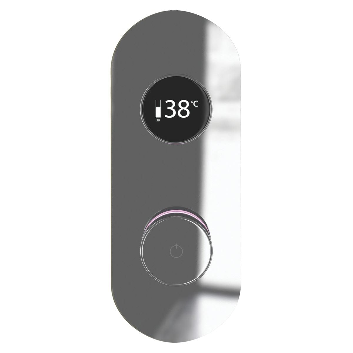 TED Concealed Shower Valve Chrome TED Togo 2/3 Outlet Concealed Digital Shower Valve with Oval Plate