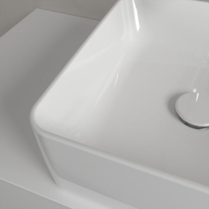 Villeroy & Boch Countertop Basin Villeroy & Boch Collaro 380mm Square Countertop Basin in White Alpin