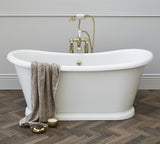 Burlington Roll Top and Slipper Freestanding Bath Burlington Admiral Oval Freestanding Bath in Gloss White