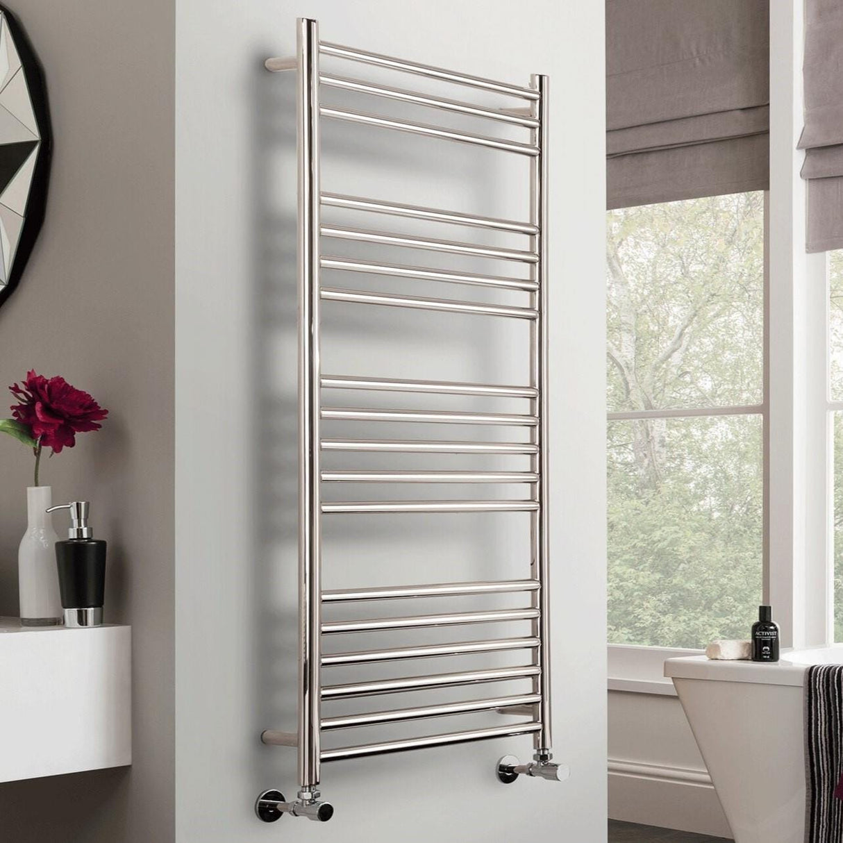Vogue Ladder Rail Vogue Chube Straight Ladder Rail in Polished Stainless Steel