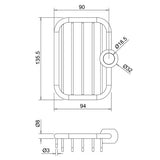 Burlington Soap Dish Burlington Soap Basket in Chrome