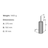 Smedbo Toilet Brush Smedbo Villa Traditional Freestanding Toilet Brush and Holder